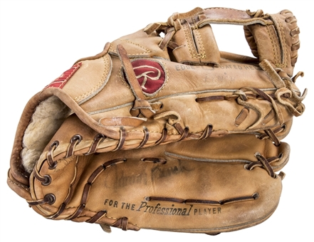 1980-83 Johnny Bench Game Used and Signed Rawlings XPG6-H Fielders Glove (PSA/DNA & JSA)